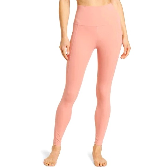 90 Degree By Reflex Pants - 90 Degrees by Reflex High Rise Elastic Free Pocket Ankle Leggings